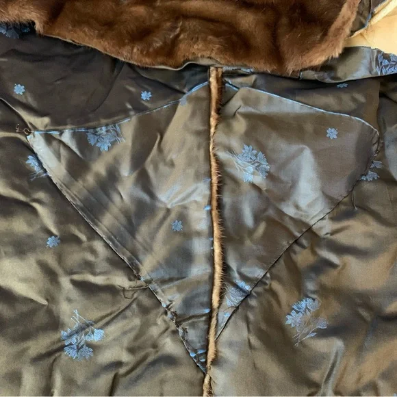 Vintage Gimbal Brothers Brown Fur Caplet Shawl Stole Cape *FLAWED - Picture 10 of 13